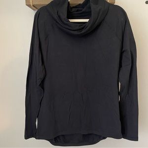 Lululemon black cowl neck pullover, large L